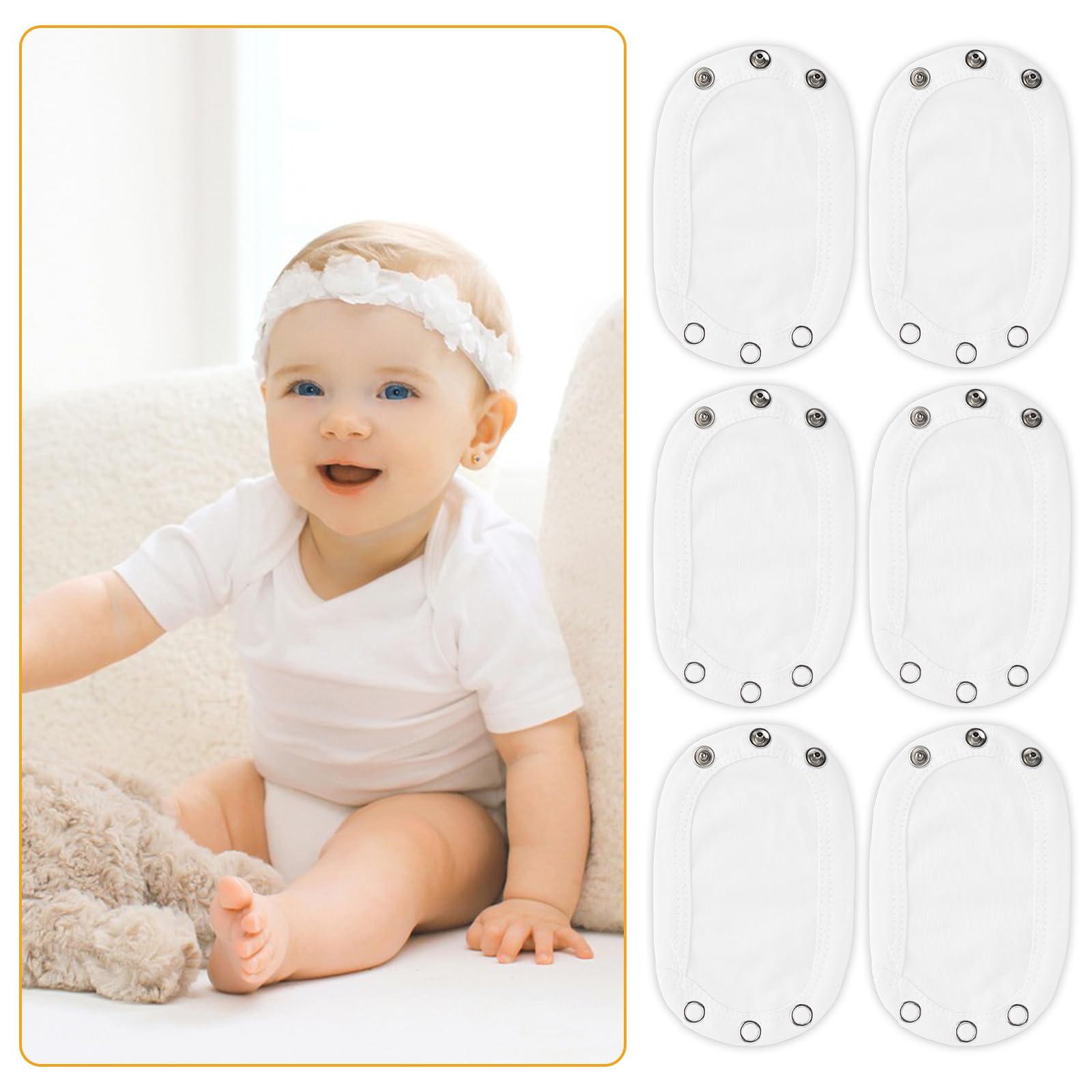 Bambino Body Extender Tutina Romper Extender Baby Utility Pannolino Prolunga Neonato 6 Pezzi