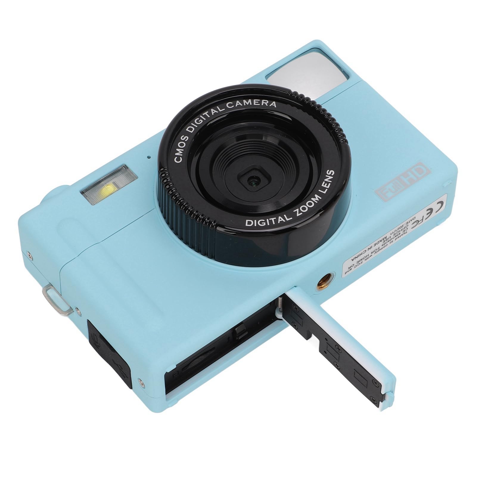 Denash Fotocamera Mirrorless Portatile da 48 MP Funzione Fotocamera per Pc per Micro Singolo per Principianti per Principianti (BLUE)