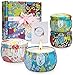 YMing Velas Perfumadas, Juego de 4 Piezas 5.65 Oz Velas Aromática, Estaño de Viaje de Cera Natural de Soja Portátil, Regalos Originales para Mujer, Regalo Dia de la Madre