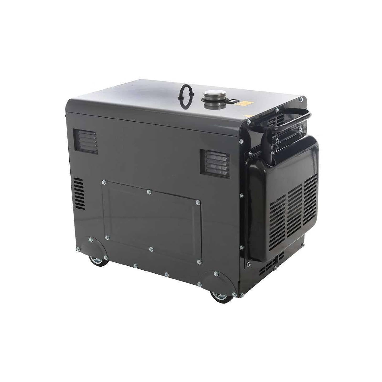 La zappa Generatore "PMD 5000 S" motore OHV monofase con funzionamento a diesel e avviamento elettrico 5000 W