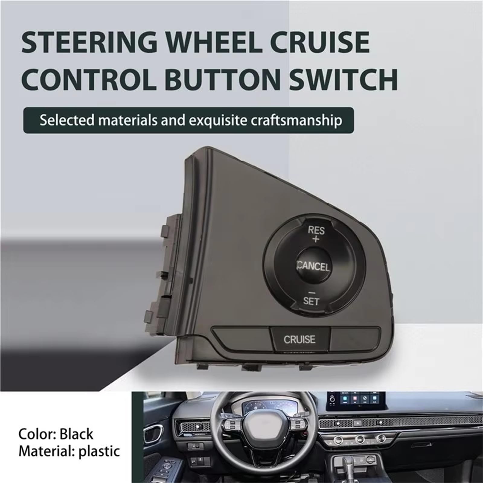 Botón Control Crucero Volante para Civic Compatible Volante Control Crucero Botón Interruptor Pieza Coche 36770TBAX610M1 36770-TBA-X610 36770-TBA-X610-M1