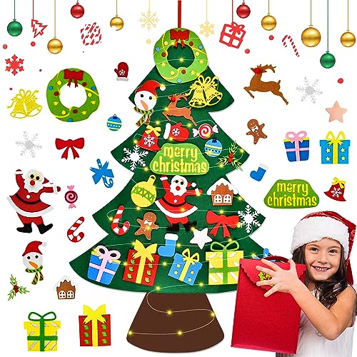 DazSpirit Weihnachtsbaum, 3.28Ft DIY Filz Deko Weihnachtsbaum,...