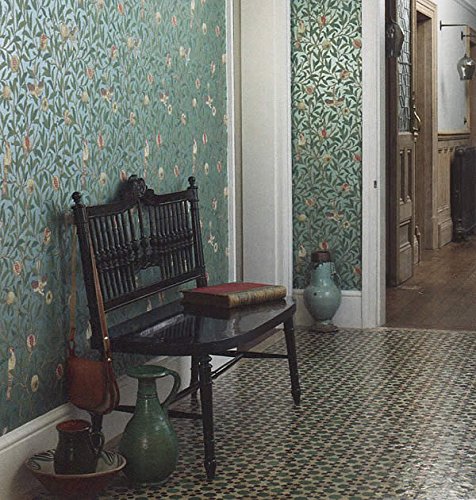 Amazon.co.jp: ウィリアムモリス壁紙鳥とザクロ Bird