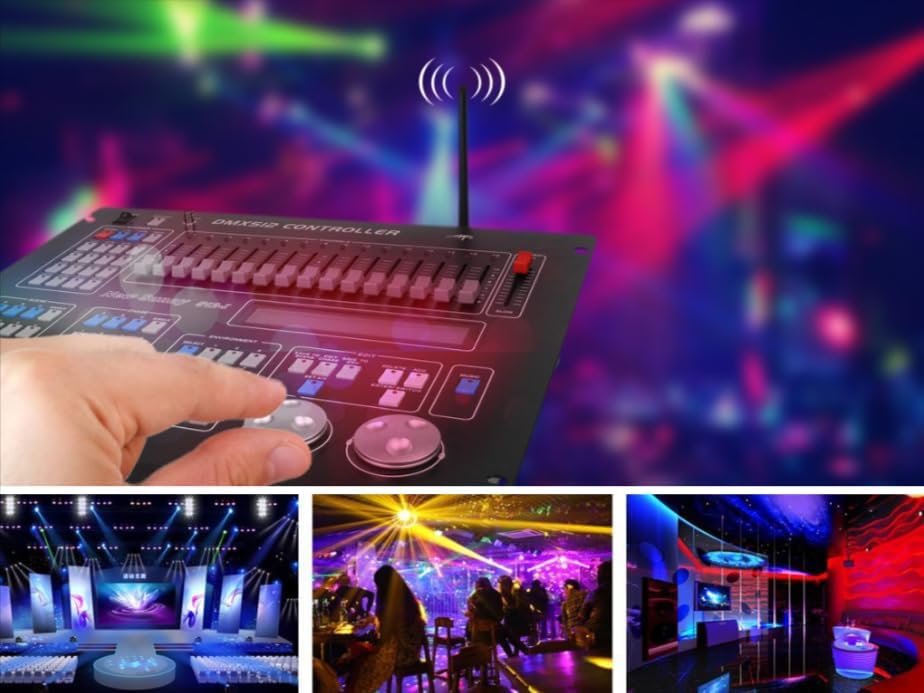 MiBOXER FUTD01 DMX512 Wireless LED Transmitter component diagram