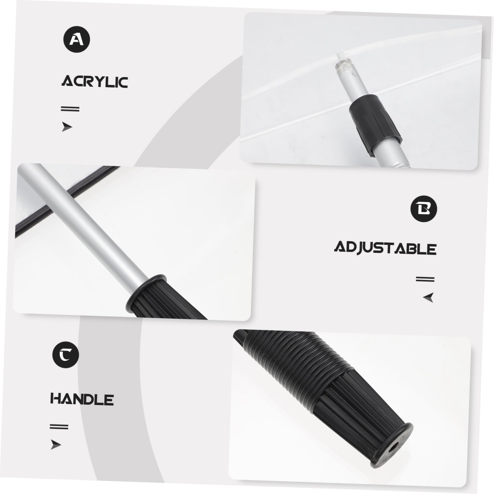 Garneck Collecteur Télescopique Léger Facile à Utiliser Bâton Pratique pour Jetons de Poker en Acrylique pour Accessoires de Jeux de Société