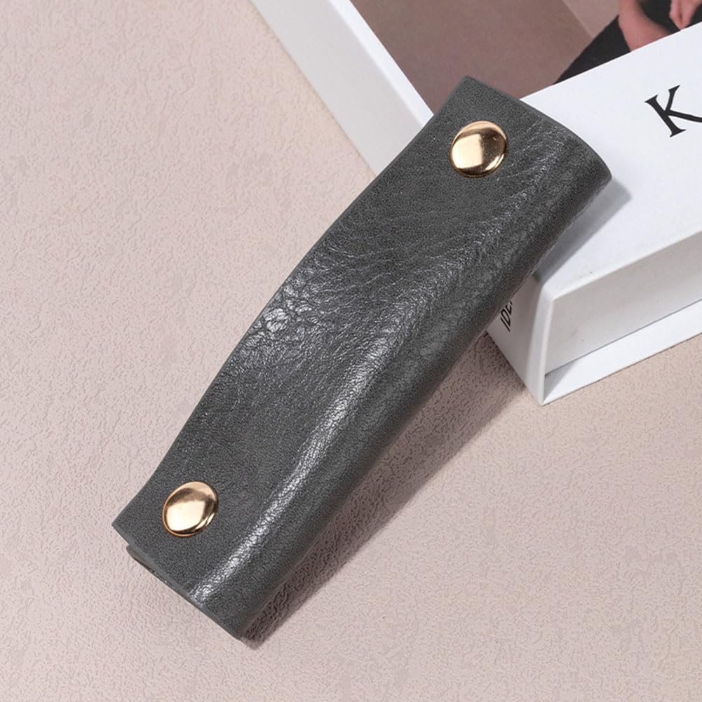Handbag Handle Covers Sdjdhej 2 Pcs Pu Leather Luggage Handle Wraps Wallet Handle Protectors Travel Accessories (Grey)