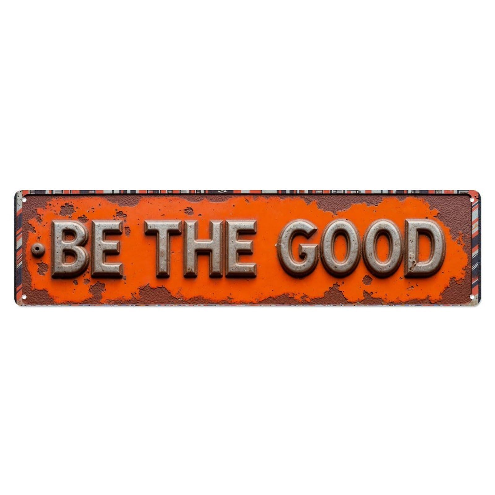 Iageret Vintage Be The Good Metal Sign Metal Tin Sign Retro Wall Decor, Bar Garage Cafe Kitchen Home Wall Art Poster Decoration 4X16inches