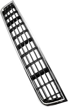 Front Lower Bumper Honeycomb Grille Mesh Center Grill Replacement for Audi A4 B6 Sedan 2002 2003 2004 2005Chrome Black