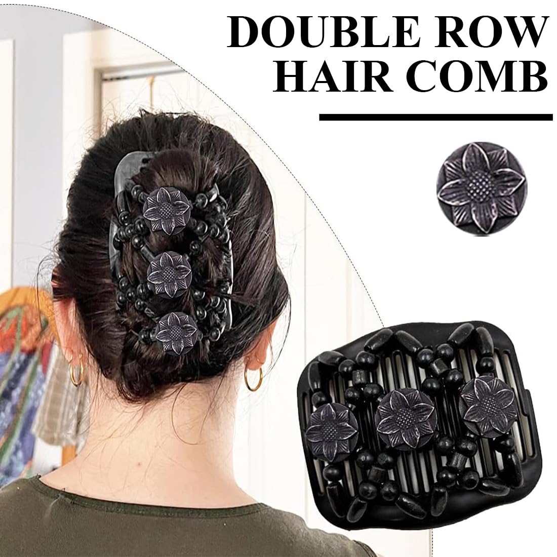 1pcs Pettine elastico per capelli - Accessori acconciatura donna: magic hair comb, fermagli e pettini per capelli, Strumento versatile per creare acconciature perfette