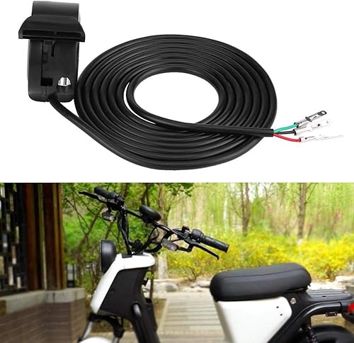 Miniatura 4 de Conjunto de acelerador de pulgar, 0.866 in, 78 pulgadas, cable de acelerador de pulgar universal, conjunto de control de velocidad para bicicletas