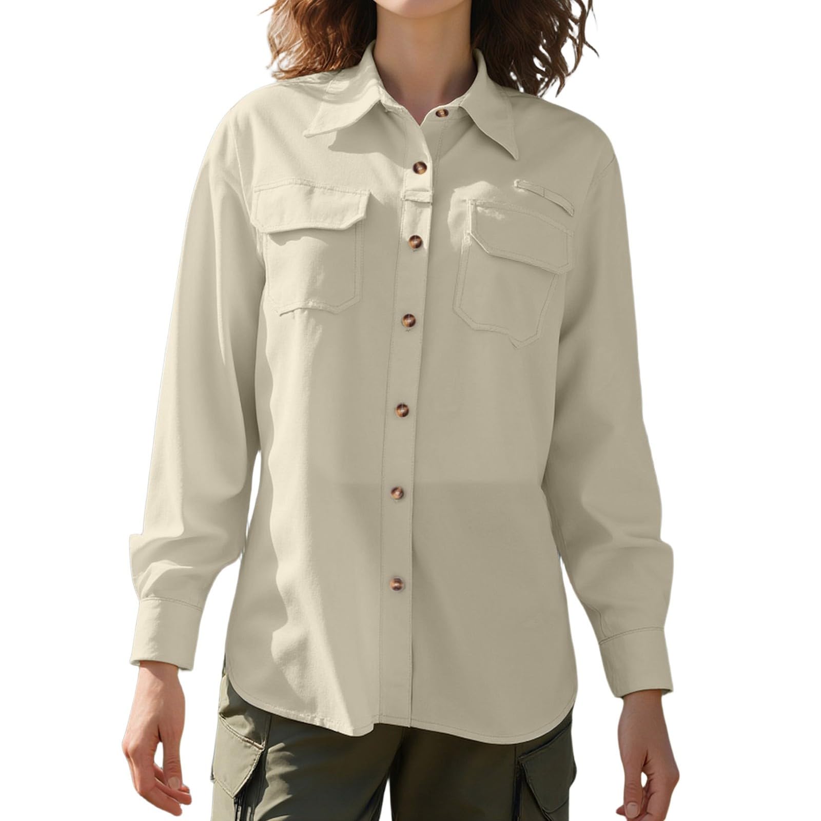 Chemisier Femme Chemise Haut Casual Blouses Décontractée Oversize Chemisiers Et Tops Lâche Respirant Tunique Couleur Unie Chic Élégant Blouse