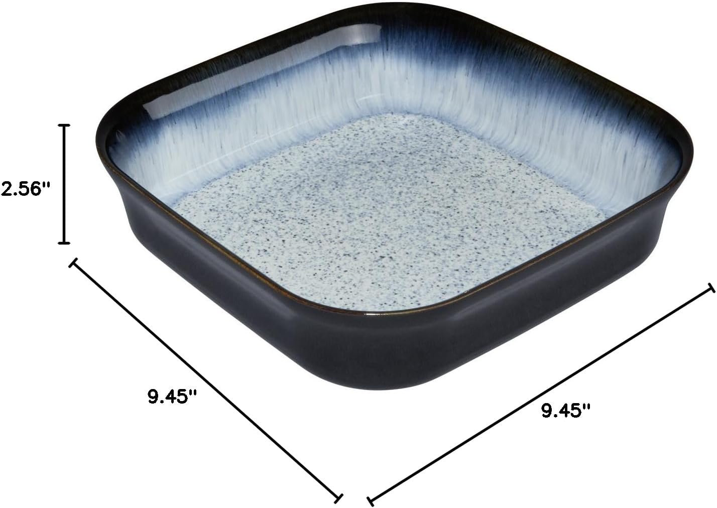 Denby Halo Square Oven Dish, Stoneware, 24 x 24 x 6.5 cm