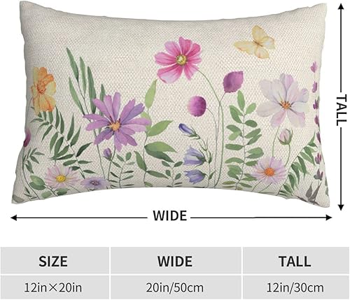Miniatura 4 de BETGINY Fundas de almohada de flores de primavera de 16 x 16 pulgadas fundas de almohada decorativas florales de temporada para exteriores fundas de