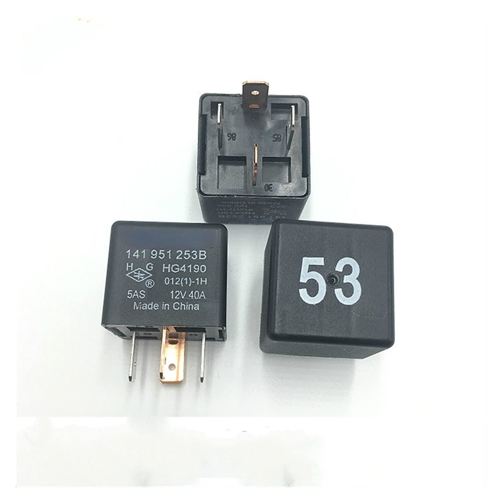 Pièces de rechange Relais de voiture d'origine 53# A3 A4 A8 siège 141 951 253B 4 broches 12 V 40A