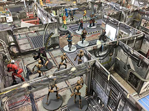 Battle Systems Bsgcsc001 Core Space Starter Set - 20 X 28Mm Miniatures - Board Game - Neoprene Gaming Mat - Modular 3D Terrain #TOP3