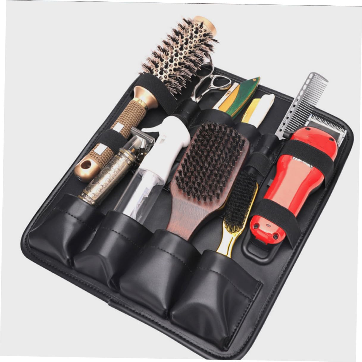 iplusmile Borsa Pettorale Parrucchiere in Oxford Resistente e Facile da Pulire Porta Forbici e Pettini Multi-tasche per Barbieri e Hairdresser Design Moderno e Pratico per Accesso Veloce