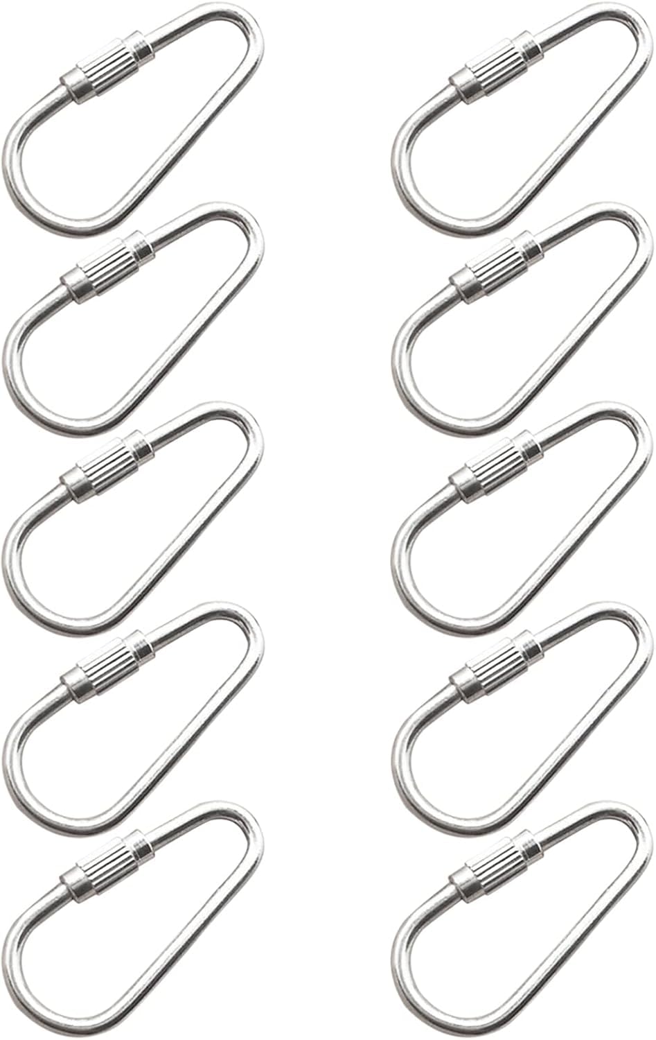 YuanHolumid 10Pcs Parrot Toy Hook Stainless Steel Parts Heavy Duty Metal Hooks Suitable for Most Bird Or Small Animal Hanging Toys Parrot Bird Toy