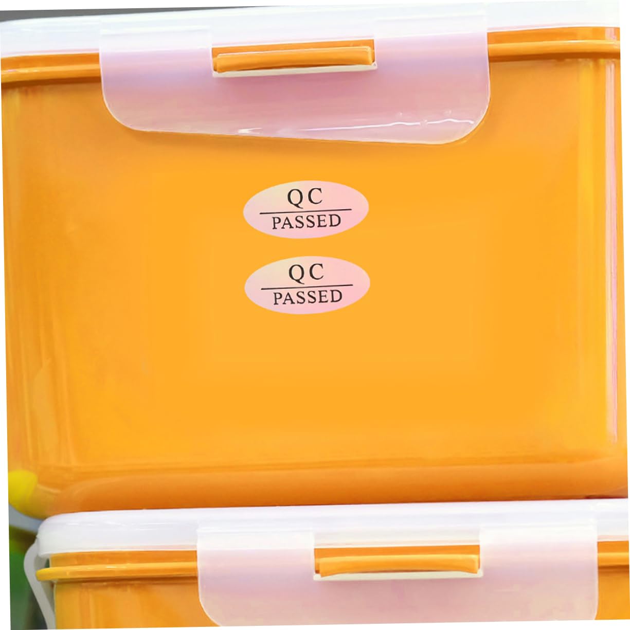 Housoutil 3 Set Etichette Adesive Qc Passed Per Spedizioni Etichette Controllo Autoadesive Per Te Ovali 800 Pezzi * 3