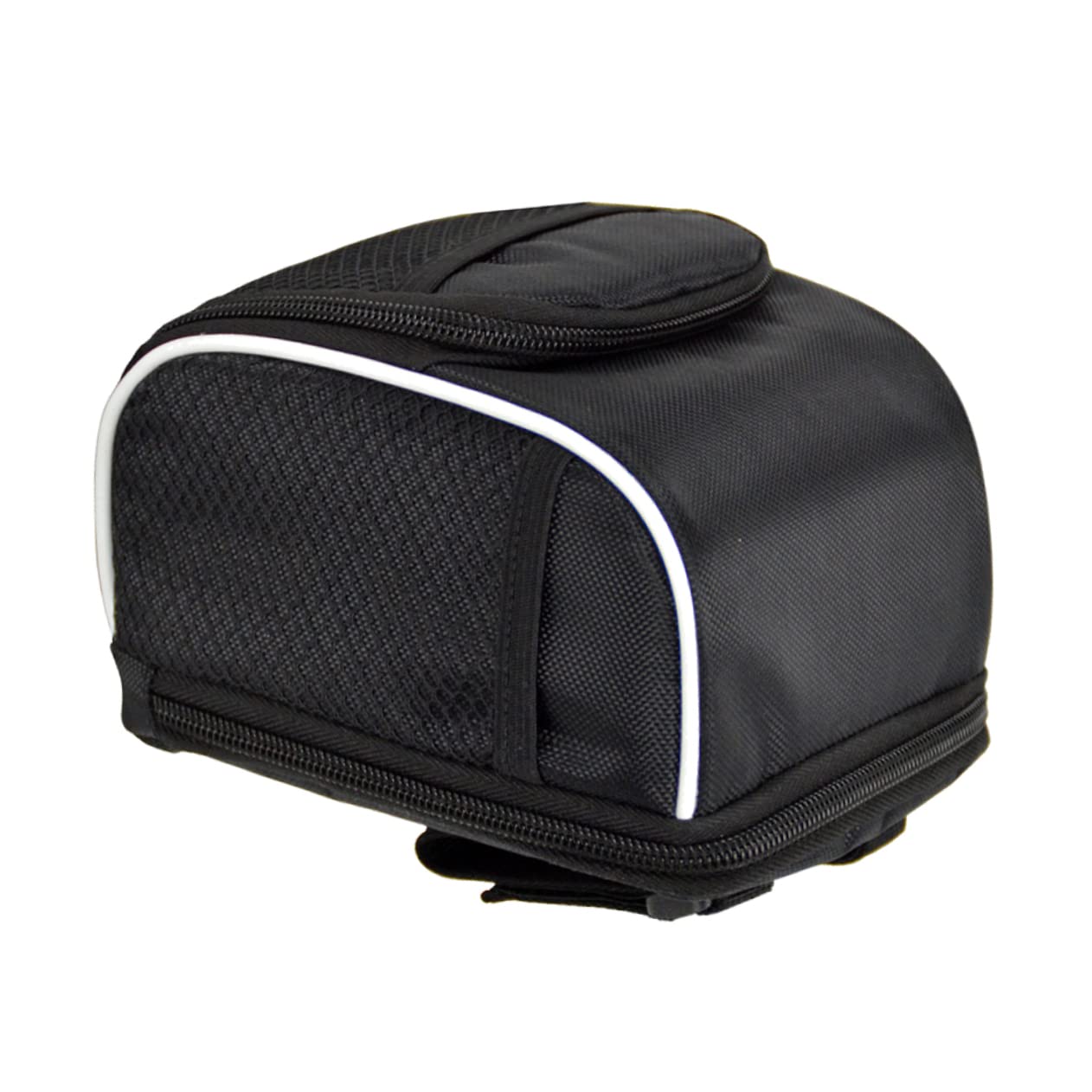 Kisangel 3piezas Bolsa De Manillar De Bicicleta Plegable Accesorio Multifunional para Almacenamiento Color Negro