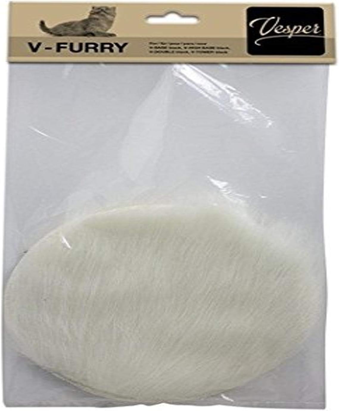 VESPER V-Furry 8, Replacement Part for V-Base (52043)/Base (52046), V-Double (52049) & V-Tower (52053), Black