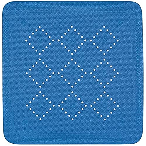 Preisvergleich Produktbild Spirella Duschmatte Badematte Duscheinlage antibakteriell rutschfest mit Saugnäpfen - Alaska Blau - ca. 55 x 55 cm