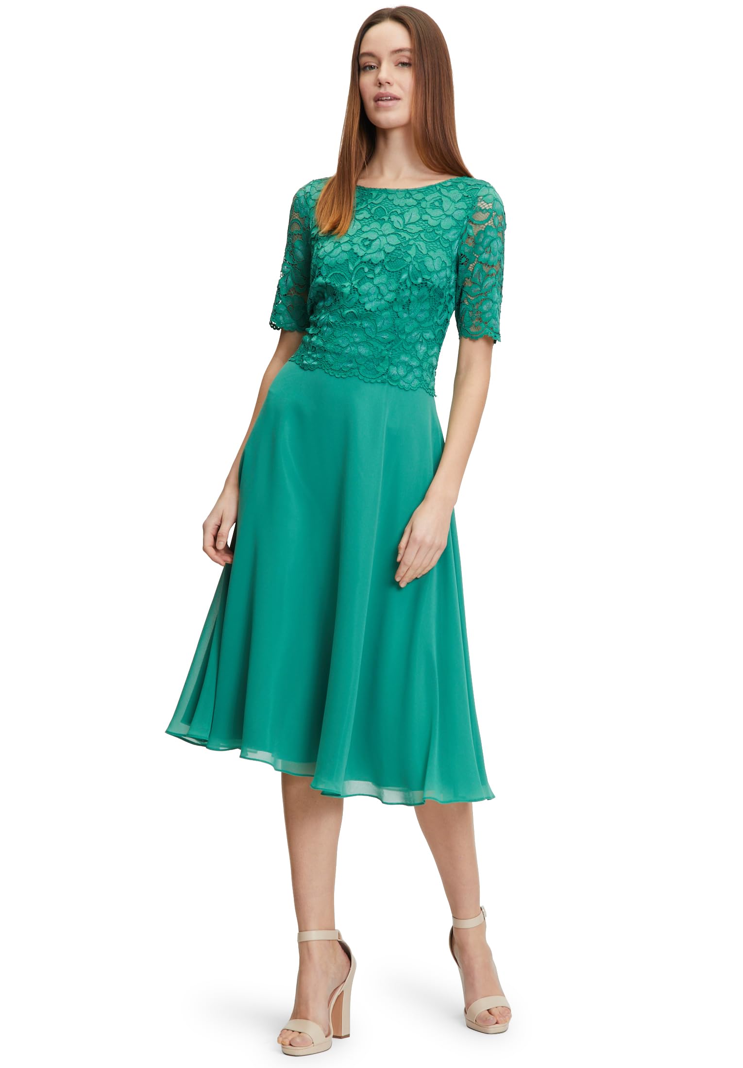 Vera Mont Damen Cocktailkleid mit Spitze