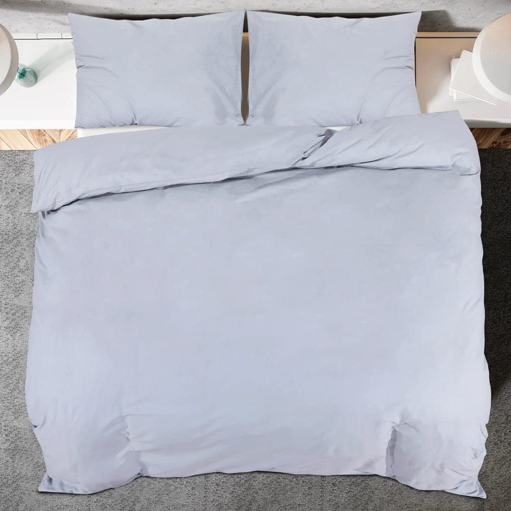 Set Copripiumino Grigio 260x240 cm in Cotone,Casa e Giardino,Biancheria,Lenzuola e Coperte,Copripiumini,1.18kg - 136100