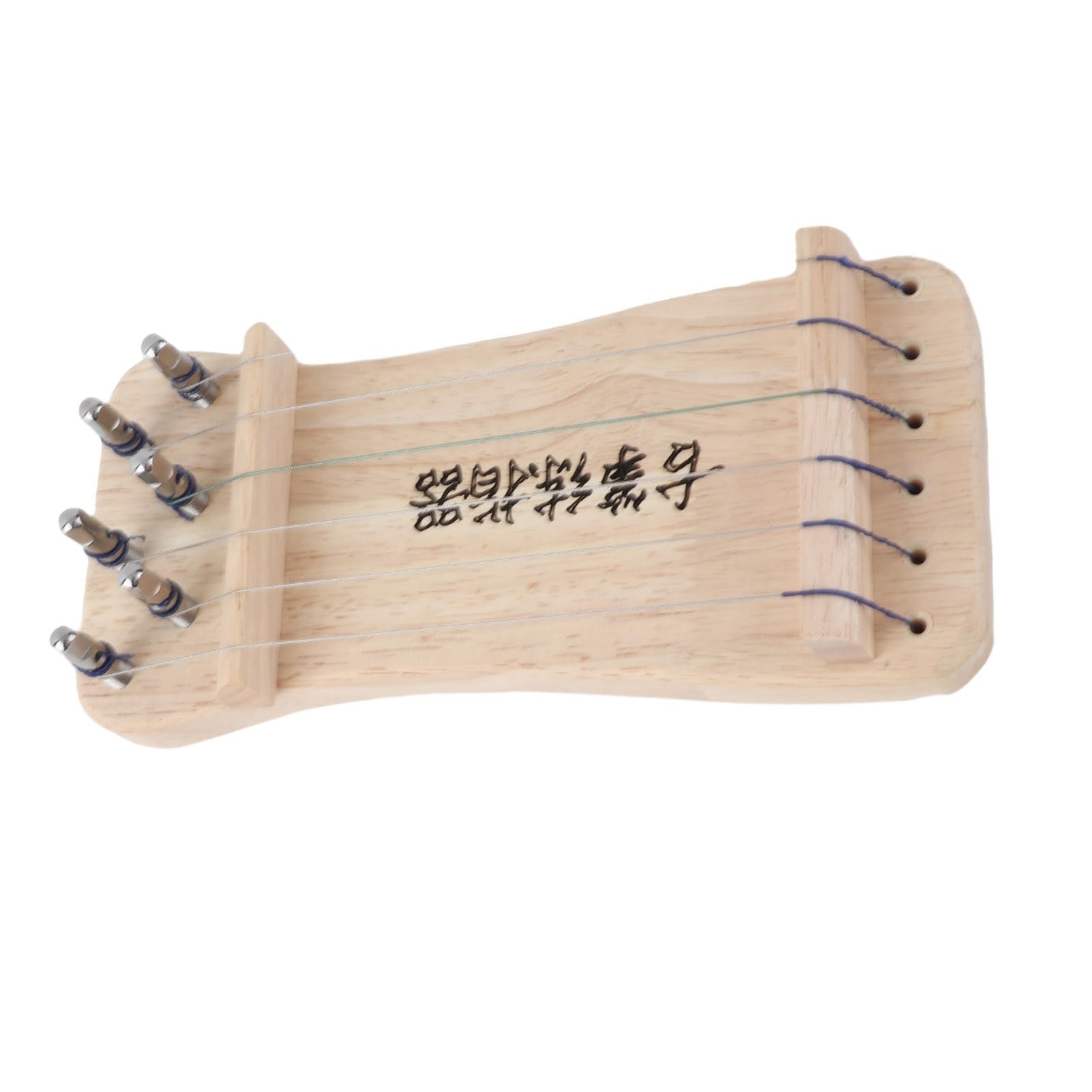 6 Strings Guzheng Finger Trainer Mini Guzheng Training Tool Musical Instrument Solid Wood Wooden Mini Guzheng Beginners Fingering Practice Tool 8.3x3.7in