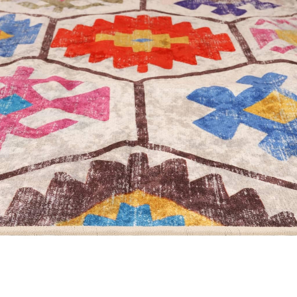 vidaXL Tapis Lavable Multicolore 120x180 cm