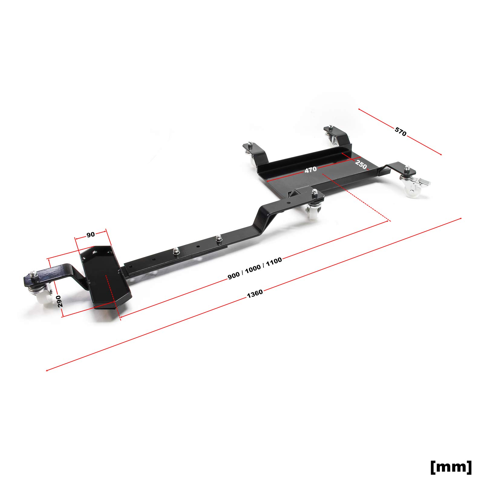 Caballete lateral maniobras moto Peana aparcamiento motocicleta 360 kg Carril mover moto Accesorios