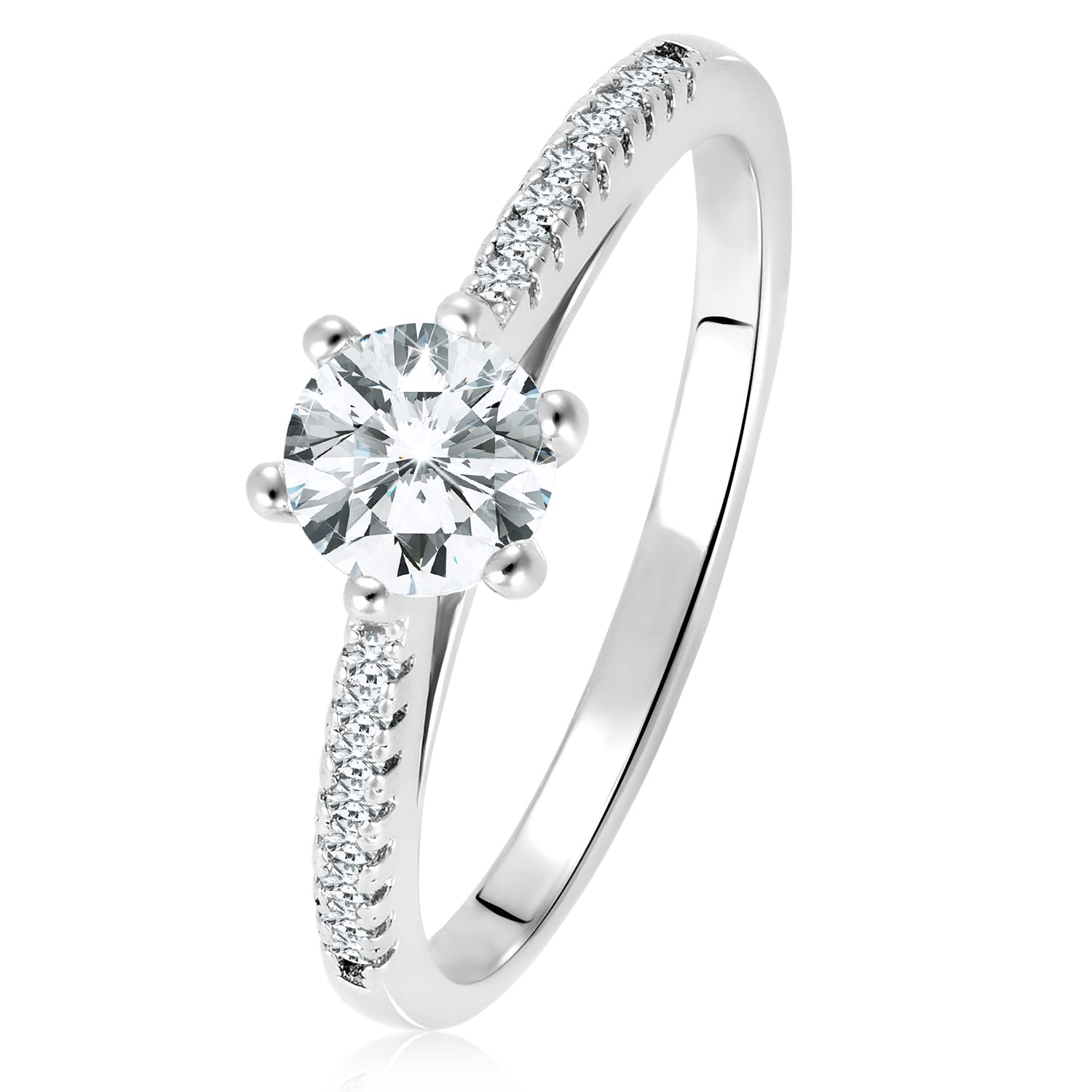 See full amazon price history chart for Peora 925 Sterling Silver Rhodium Plated Solitaire Cubic Zirconia Promise Ring for Women & Girls (Size- US 6) Peora 925 Sterling Silver Rhodium Plated Solitaire Cubic Zirconia Promise Ring for Women & Girls (Size- US 6) (B0C3ZLMNNZ) Amazon Price History, Amazon Price Tracker