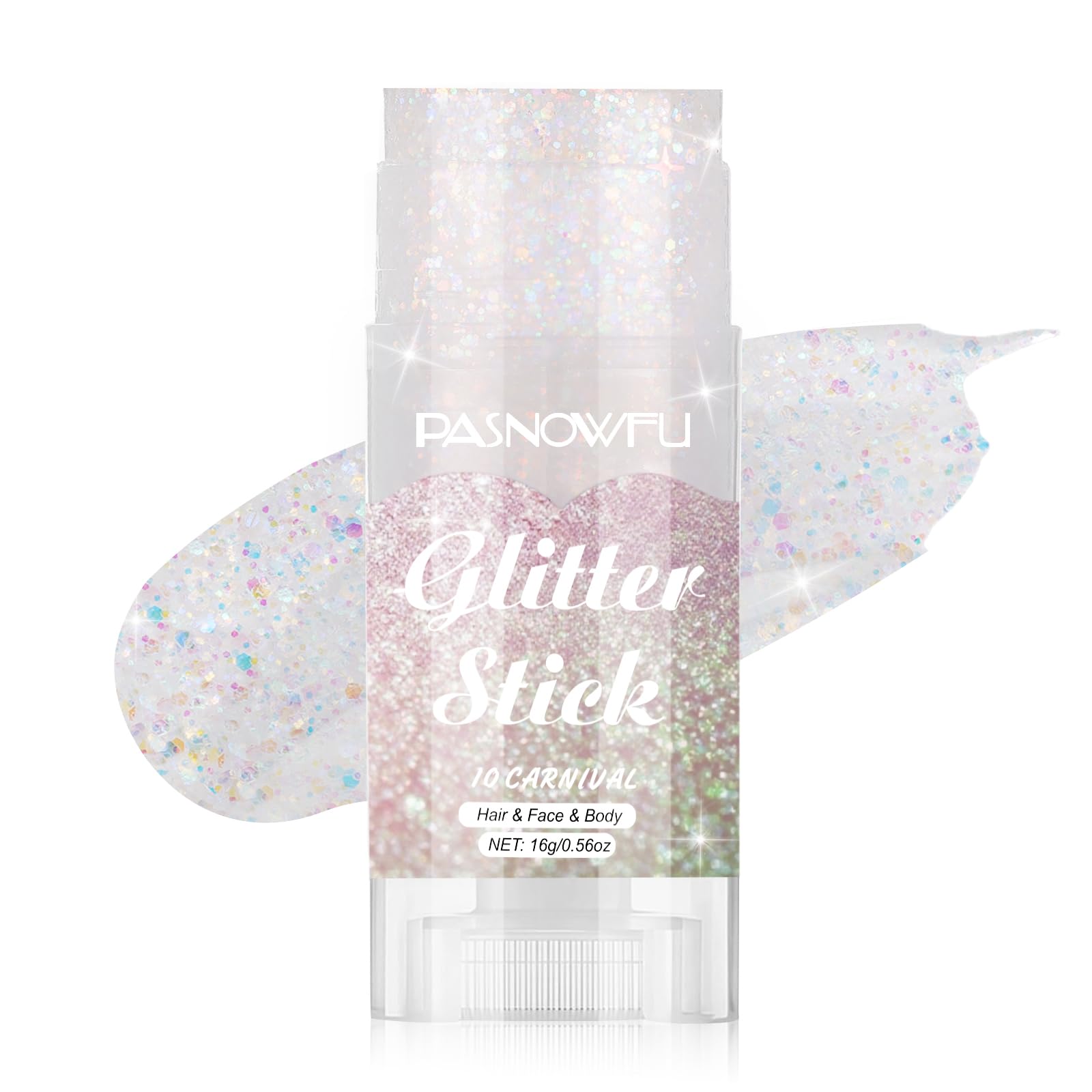 Carnival Body Glitter Stick, Face Glitter for Women and Girls, Festival Accessories Hair Tinsel Stick for Mardi Gras Party Makeup Concert Outfits, Stage Performance Cosplay Celebration Events