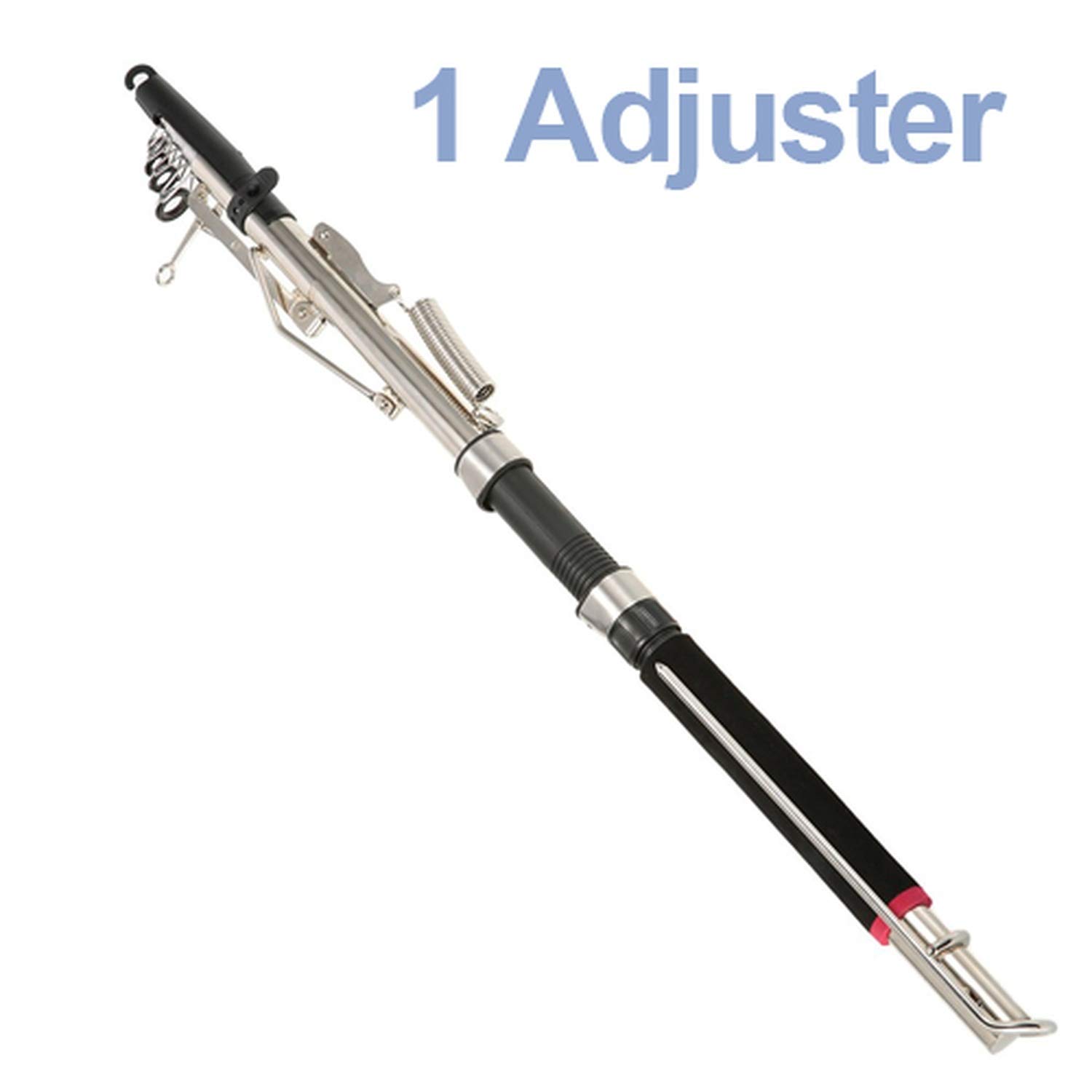 Adjustable Automatic 2.1/2.4/2.7m Telescopic Fishing Rod Sea Pool Fishing Pole + Stainless Steel Ends Field Cutting De Pesca,White,2.7 m