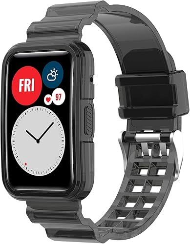 Miniatura 2 de Paquete de 3 correas compatibles con Huawei FitFit NewFit 2 con funda, correa resistente a prueba de golpes para Huawei Watch Fit 2, funda
