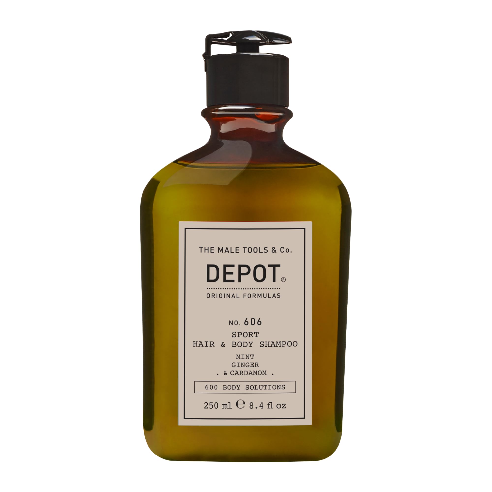DEPOT 606 Sport Hair & Body Shampoo – Mint, Ginger