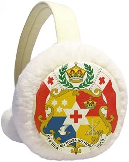 Tonga Oceania Protetor de orelhas de inverno com emblema nacional de lã para uso ao ar livre