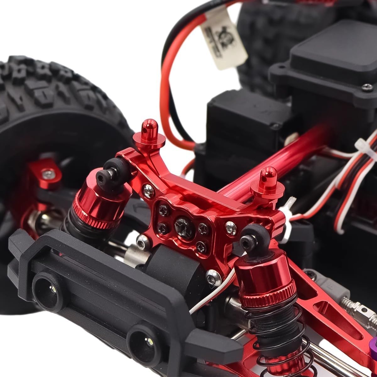 4-Pack RC Car Shock Absorber Metal Shock Damper Compatible with MJX Hyper Go H14BM 14210 14209 1/14 Scale RC Car Upgrade Part