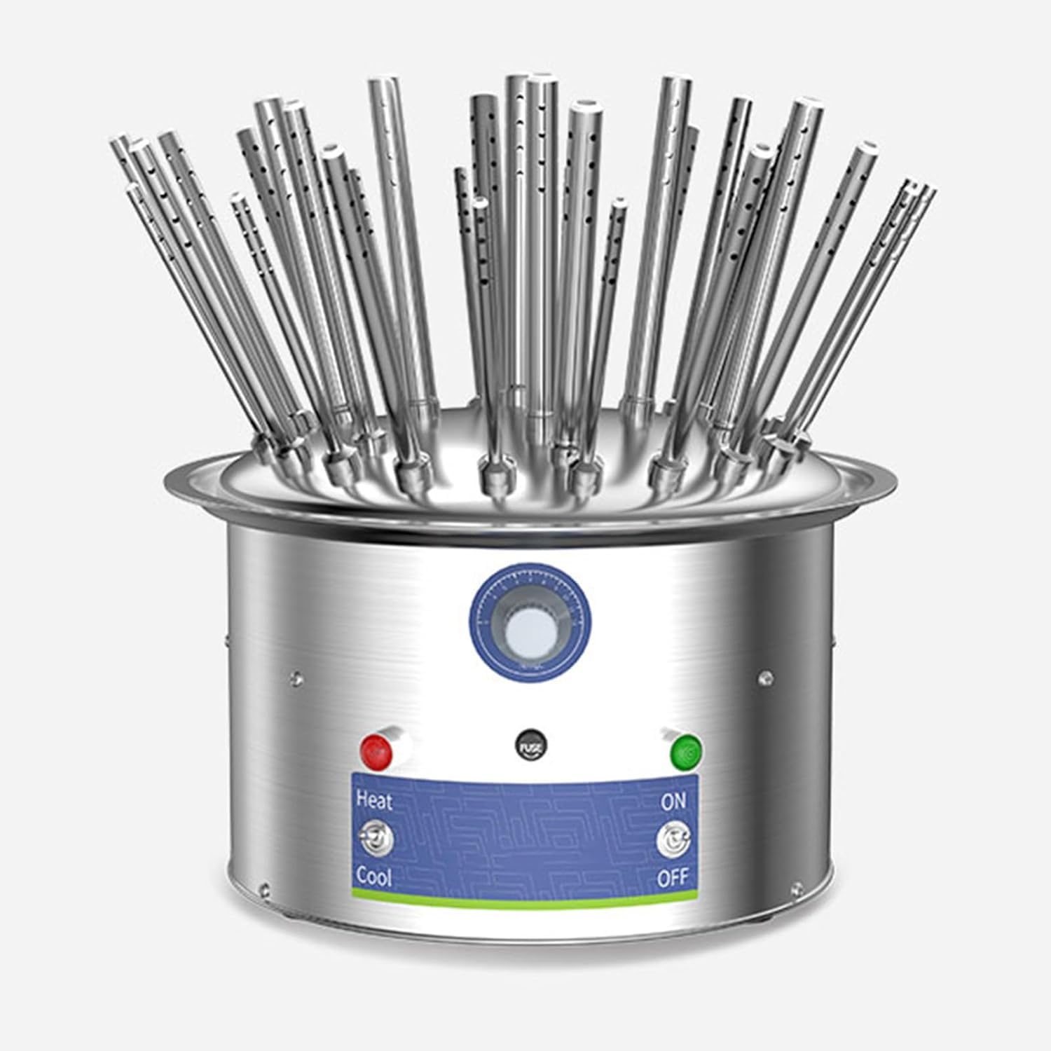Estante eléctrico de secado de cristalería, secador de flujo de aire de laboratorio de acero inoxidable, ajustable a 40-120 °C, velocidad del viento de 2 m/s, protección contra sobretemperatura para