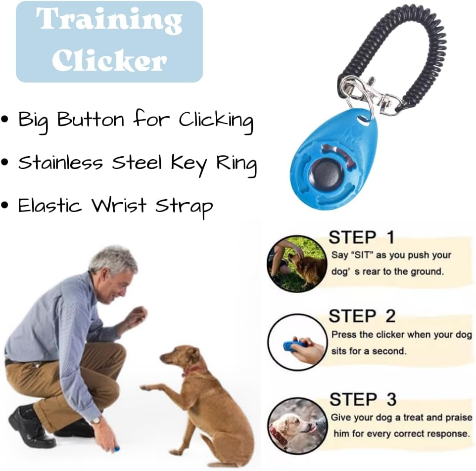 PupLuxe Puppy Starter Kit Blue 22 Piece Kit Great for Dog Training New Dog Bundle