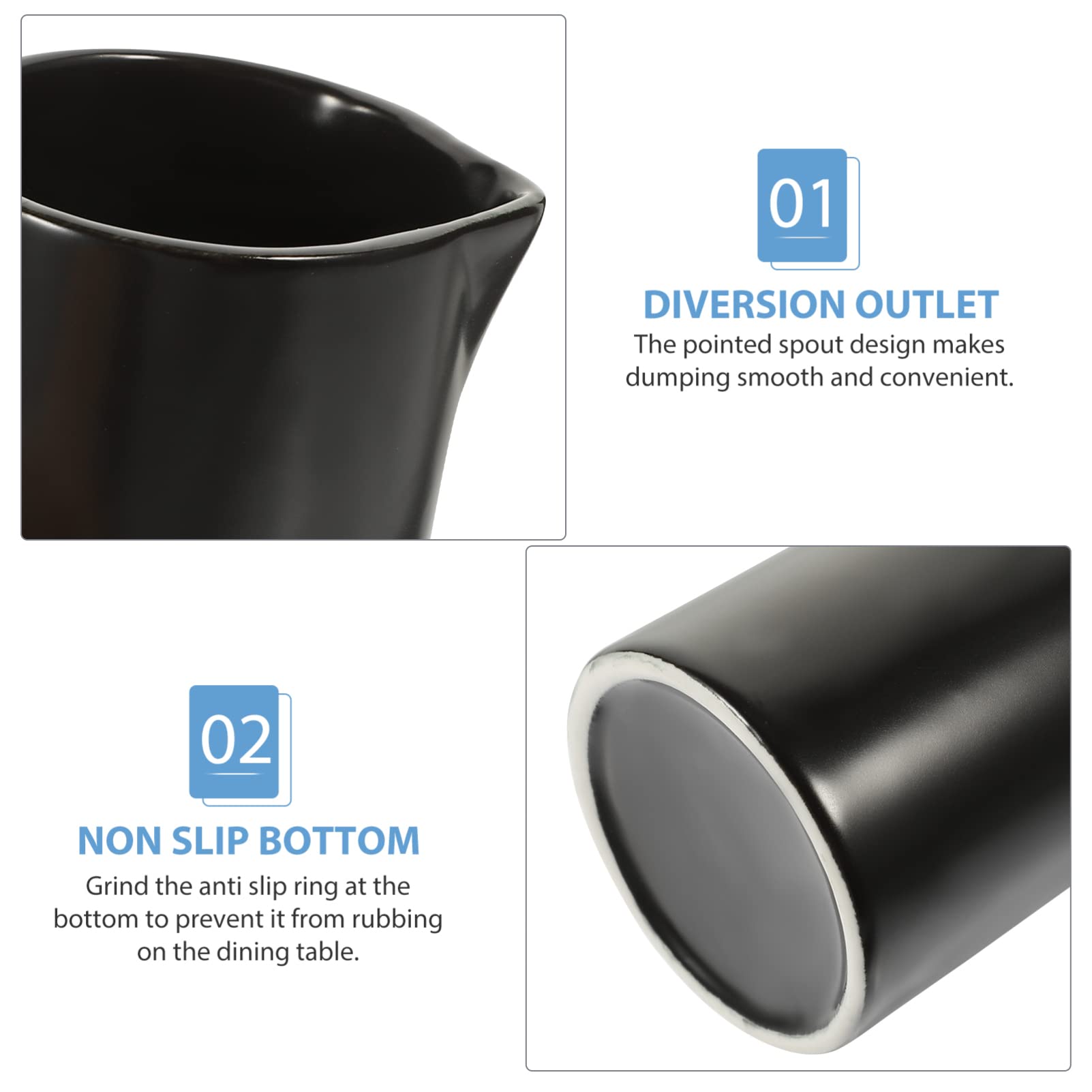 MRKU Pot à Lait, saucière, Verre à Eau, pichet, crémier, Distributeur de café, sucrier, Pots en céramique