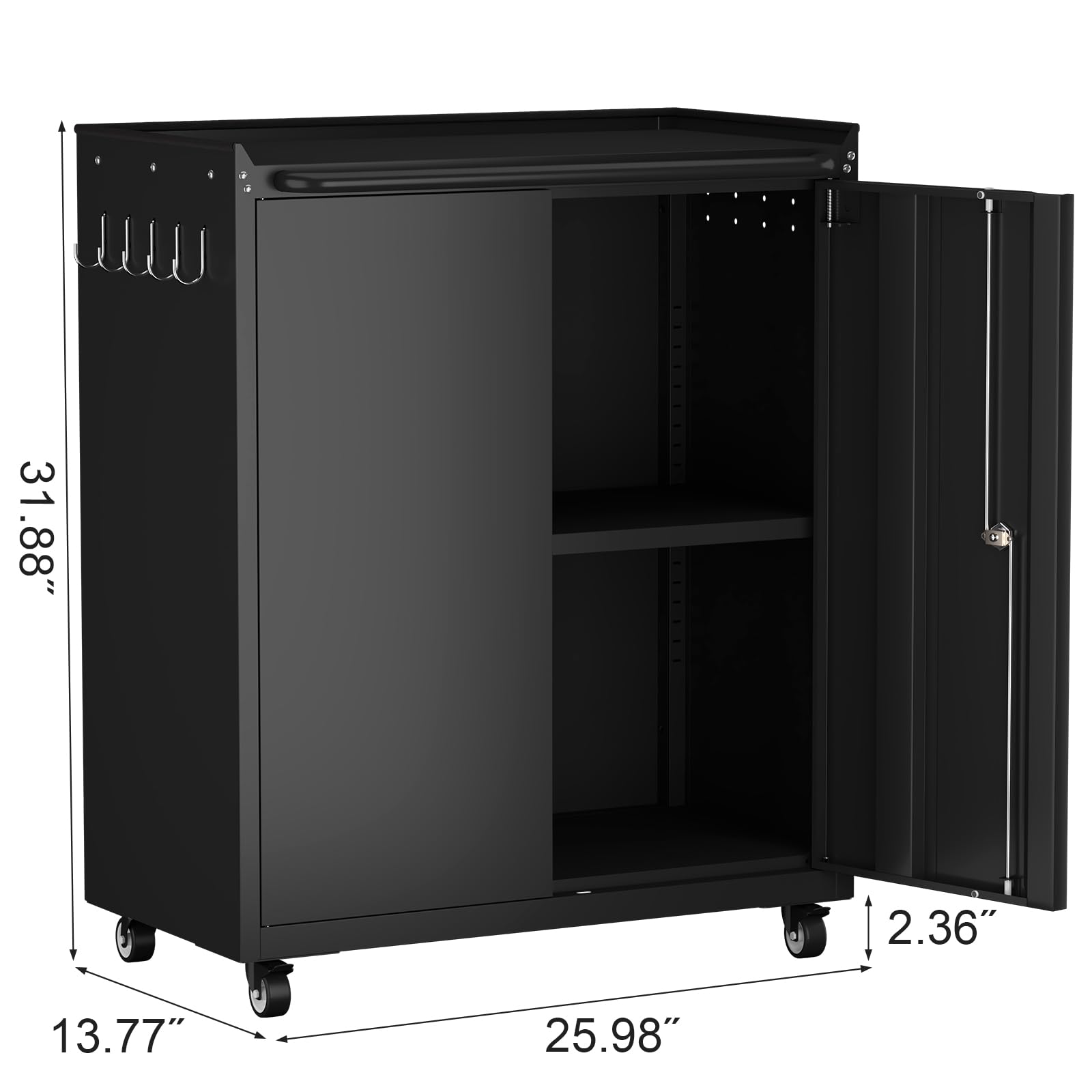 Amazon.co.jp: GREATMEET 金属製収納キャビネット ブラックスチール