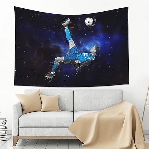 Miniatura 3 de Luja Dling Ronaldo #7 - Tapiz para colgar en la pared, decoración de dormitorio, tapices de pared geniales, 60 x 40 pulgadas