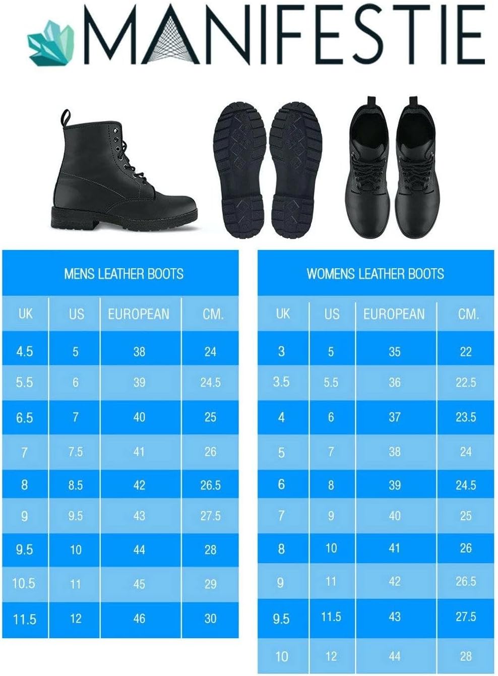 Ladybug Memory Foam Boots | All Season Lace Up Boots | Vegan Leather Combat Boot