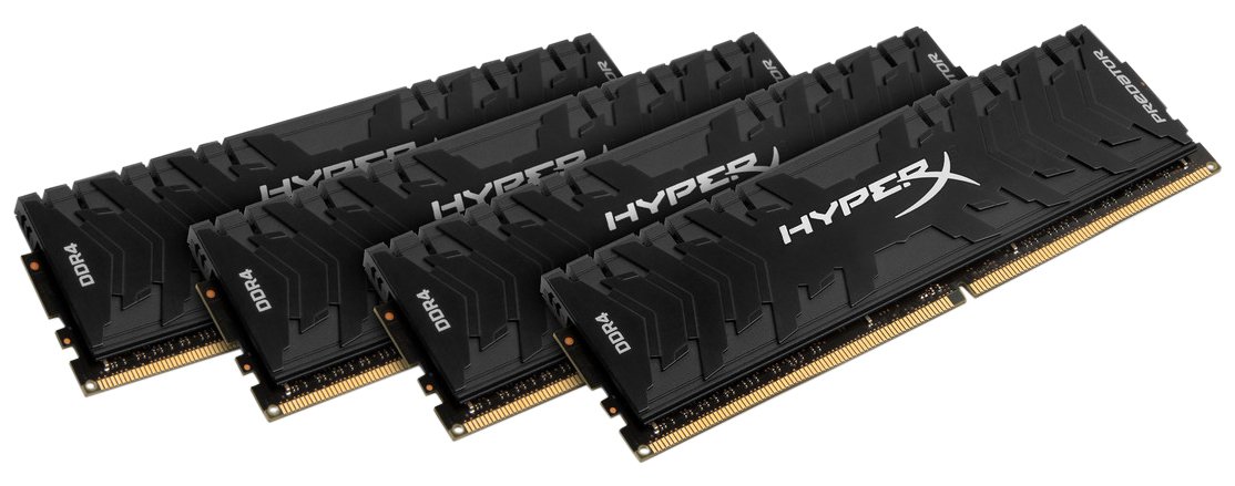 HyperX Predator Black 32GB 2666MHz DDR4 CL13 DIMM (Kit of 4) XMP
