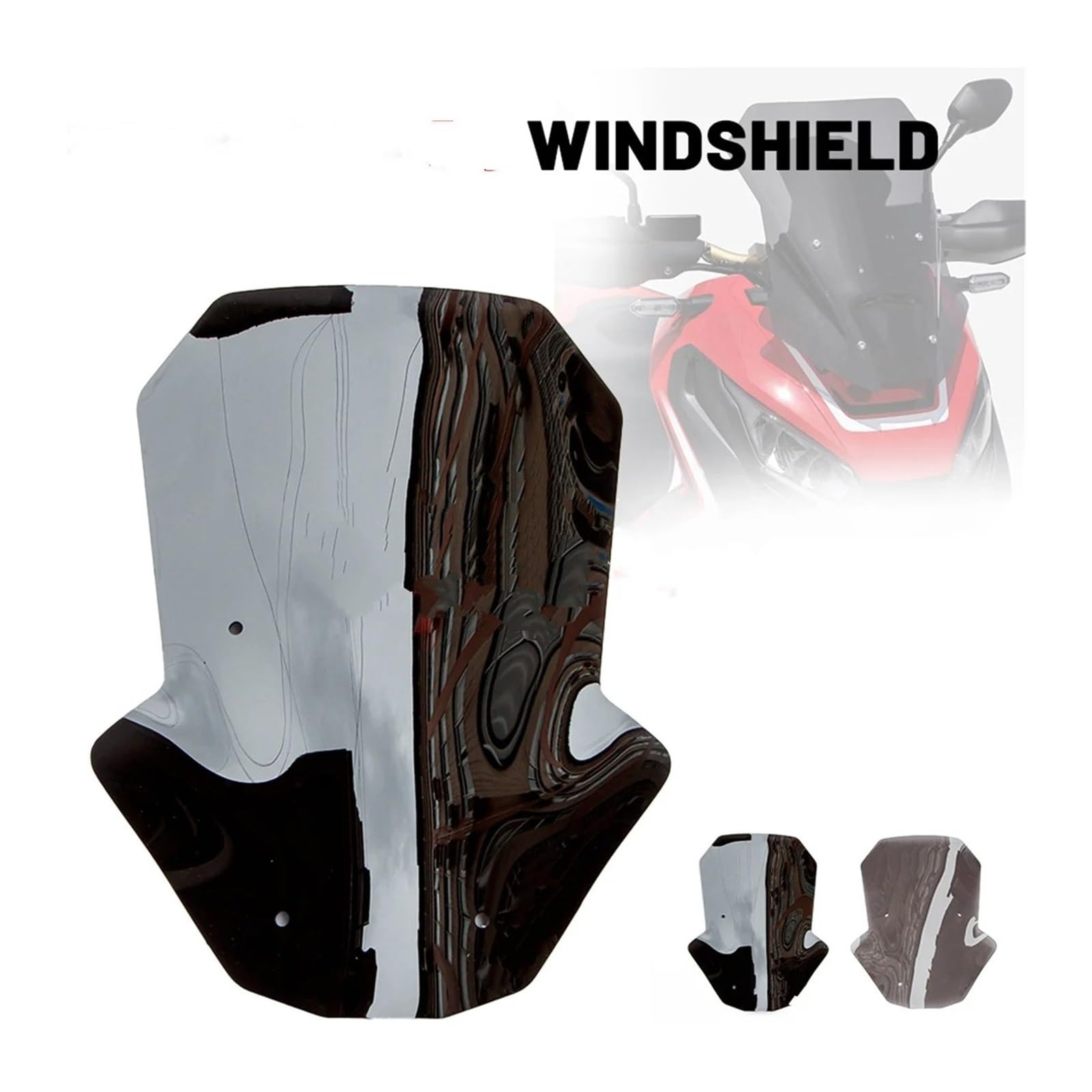Parabrezza Nero Honda X-adv 750 2017 2020 Parabrezza Moto Nero Squisito Adatto Per Honda X Adv 750 Xadv 750 2017 - 2020 X-adv750 X Adv 750 2018 2019 Deflettore Visiera | IT Parabrezza X Adv 750 - 5