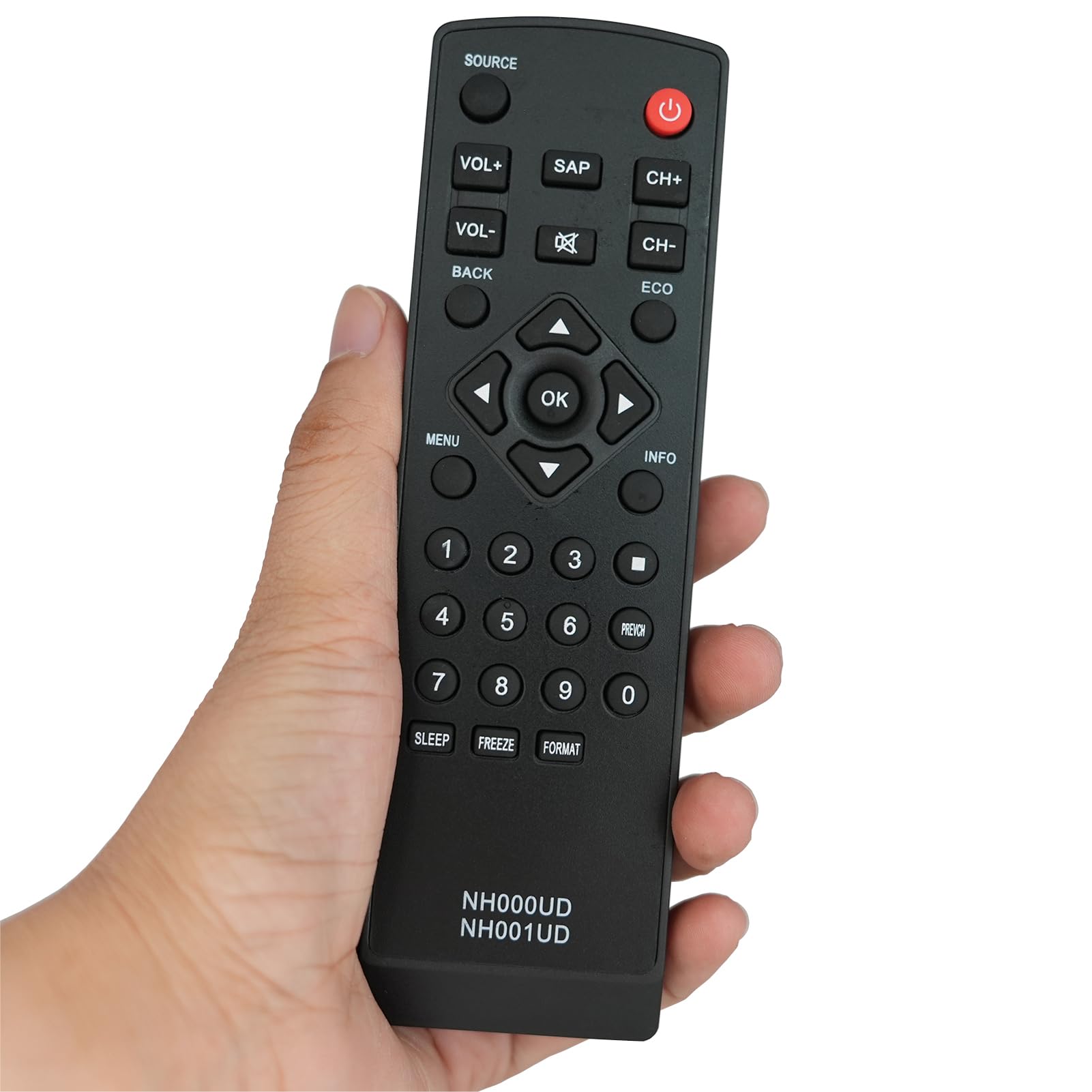 Replacement Remote Control for Emerson Sylvania TV NH000UD LC320EM2F, LC320EM3F, LC370EM2, LC401EM2,LC320SL1, LC220SL1, LC190SL1, LC401EM3F