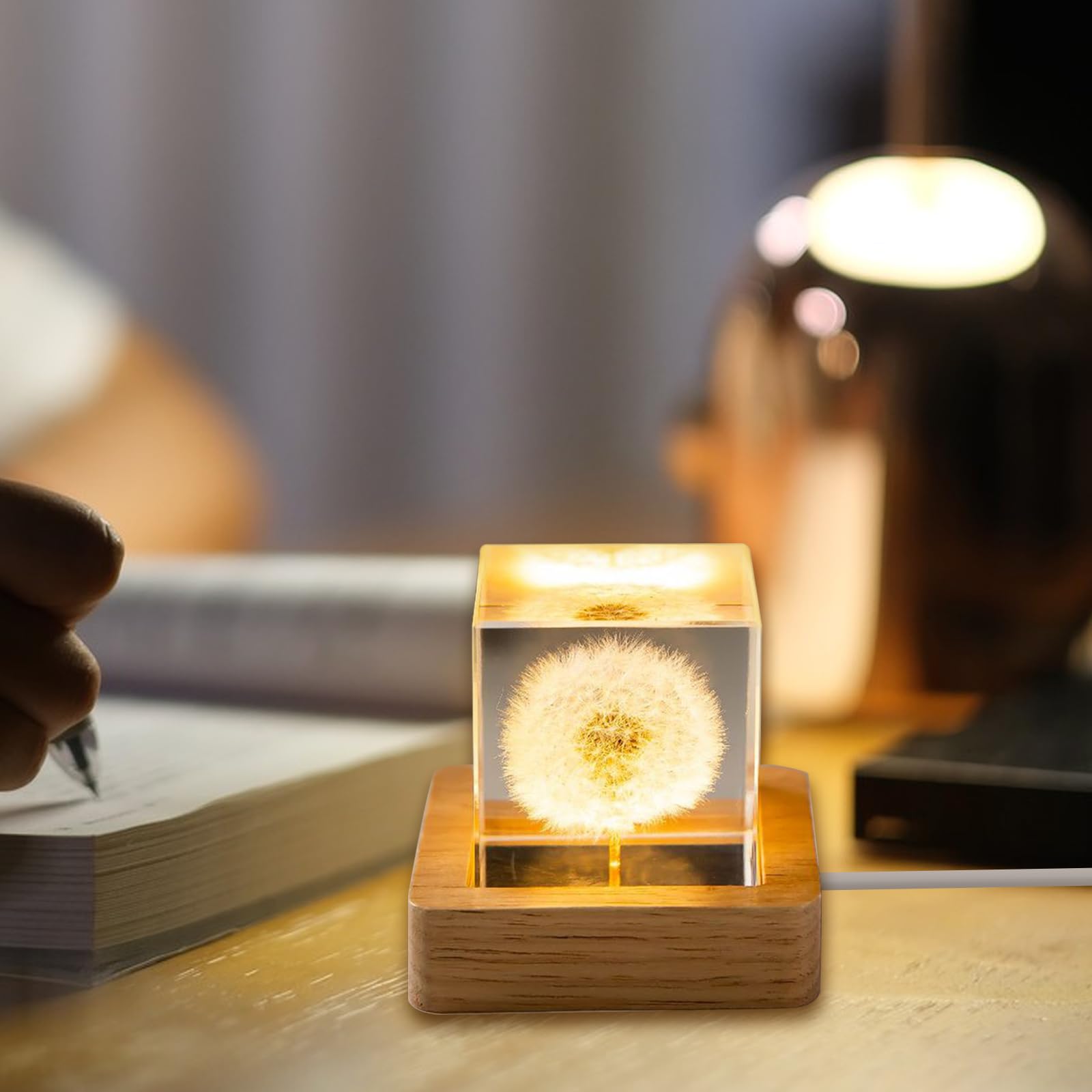 HEN--Veilleuse à Fleurs Fleur Veilleuse Tulipe Lampe De Nuit Décoration