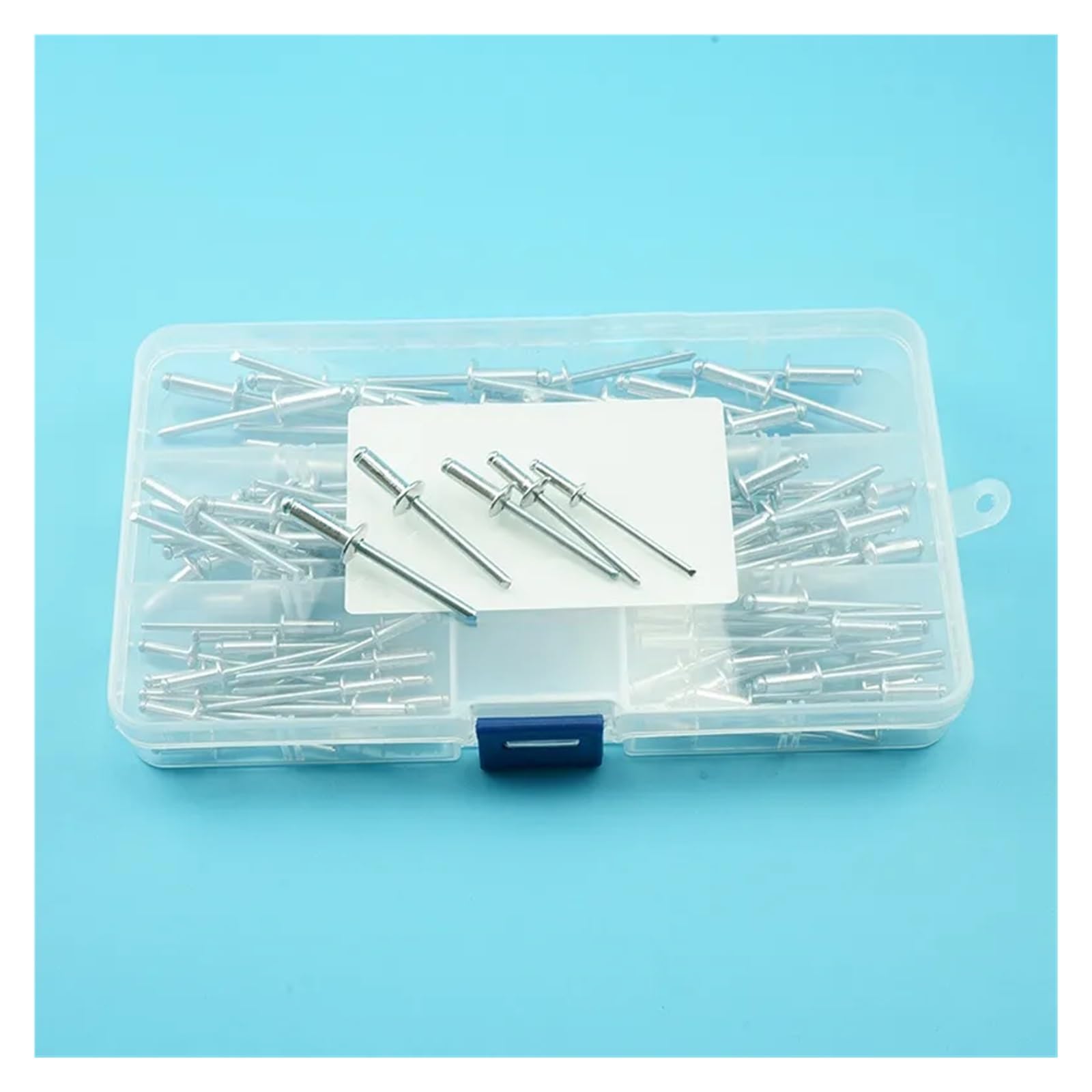Remache ciego de aluminio M3.2M4M4.8, decoración, juego de clavos con remaches for muebles, Kit surtido de cabeza redonda, remache ciego hueco Pop, 100 Uds.