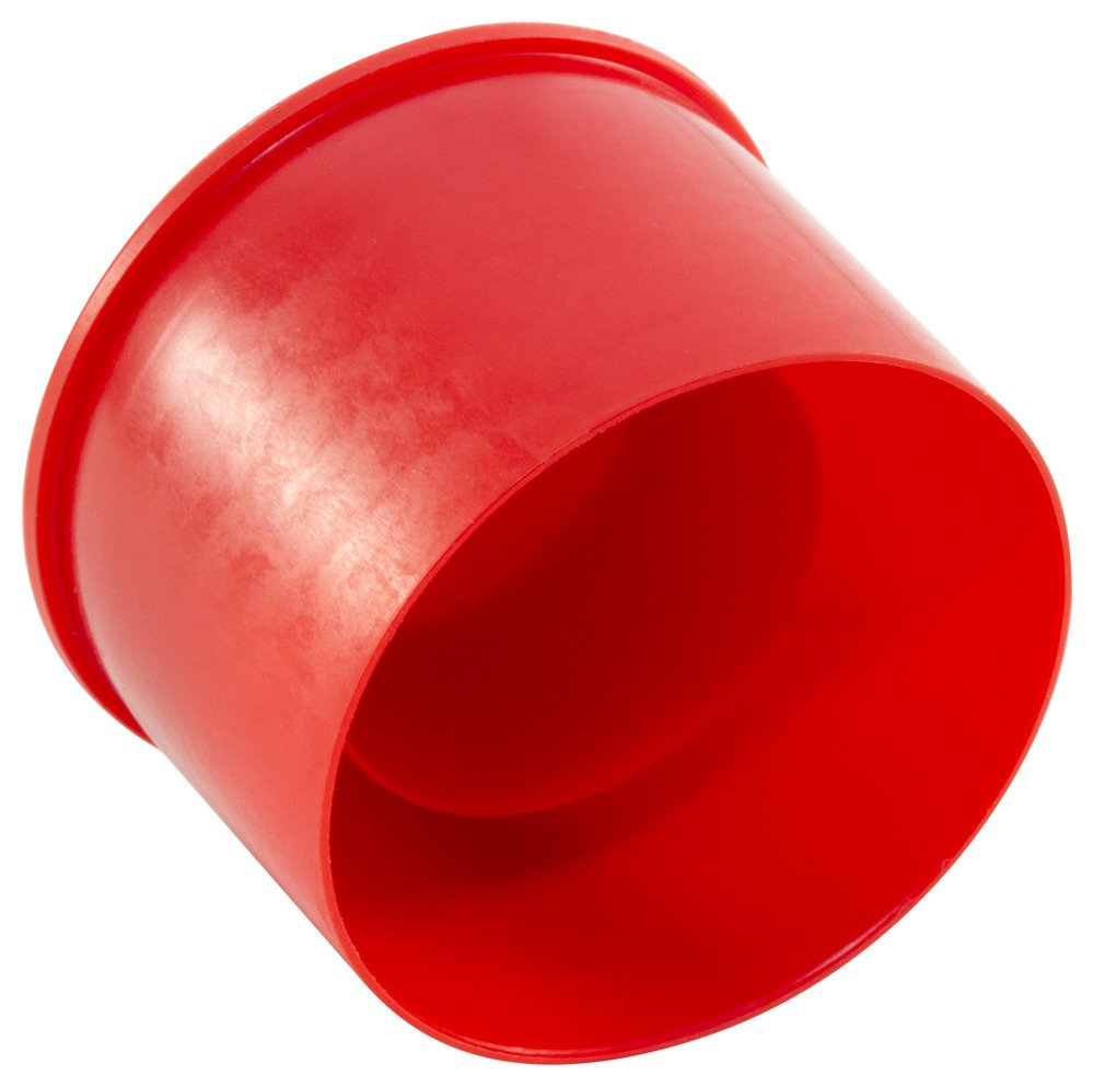 Caplugs 99394569 Tapón de plástico para tubos sin ensanchar y conjuntos de tuercas. Para taponar tubo tamaño 1/4" FTC-4, PE-LD, tamaño del tubo de 1/4", rojo (paquete de 200)