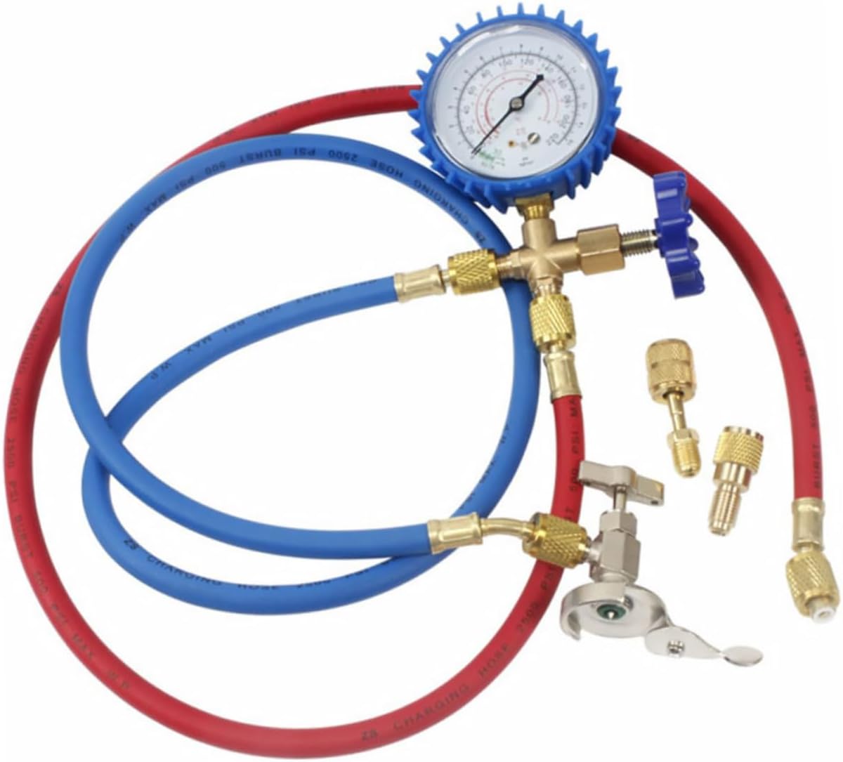 Car Air Conditioner Repair Tools Recharge Pressure Gauge Manometer Tool Set Easy to Use